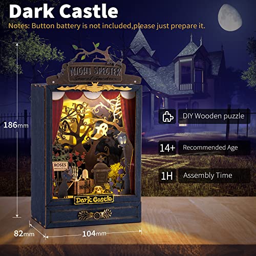 Rolife Box Theatre Series Book Nook kit DIY Dollhouse Room Decor for Teen Girls Boys Women DS023