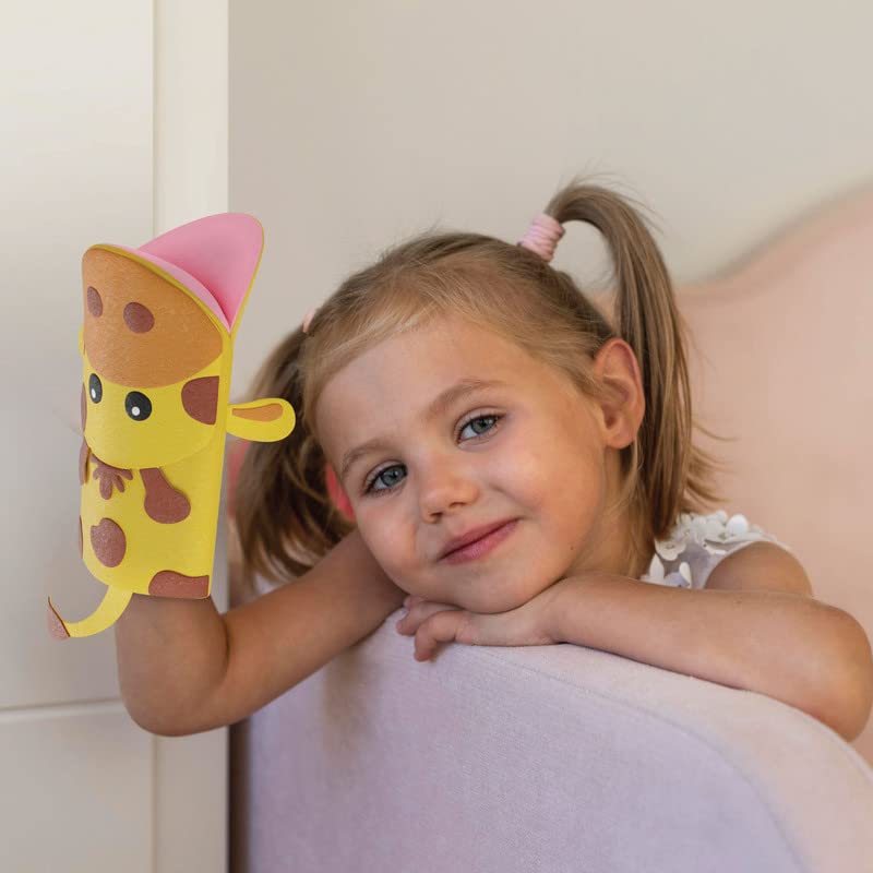 Hand Puppet Animal Craft Kit for Kids 6-in-1 | Gifts for Kids Ages 4-8 | DIY Arts & Crafts kit | Great Storytelling, Role-Playing Puppets | Gift for Girls and Boys | Toddler Activities