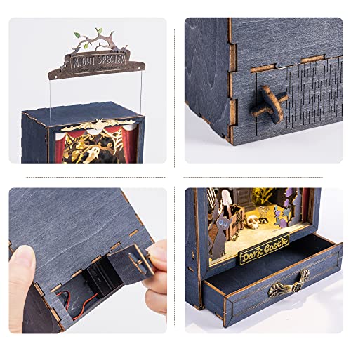 Rolife Box Theatre Series Book Nook kit DIY Dollhouse Room Decor for Teen Girls Boys Women DS023