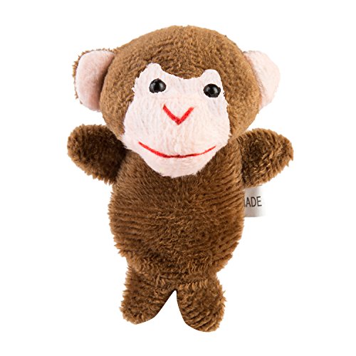 BETTERLINE 20-Piece Finger Puppets Set - Cloth Puppets with 14 Animals and 6 People Family Members - Fits Adults and Children Fingers