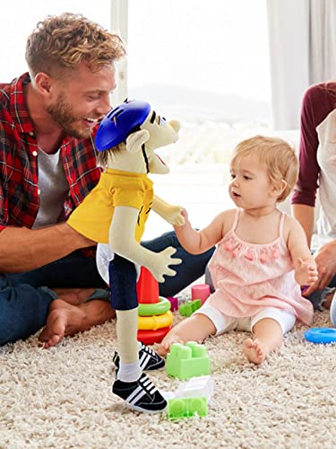 Umifica Jeffy Puppet Plush Toy Doll, Mischievous Funny Puppets Toy with Working Mouth, 60cm Soft Hand Puppet for Birthday Christmas Halloween Party Teaching Preschool