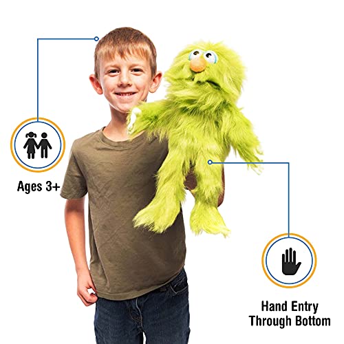 Green Monster, Hand Puppet, by Silly Puppets, 35cm