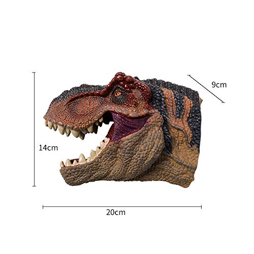 Dinosaur Hand Puppet Tyrannosaurus Rex Toy, Dinosaur Toys Hand Puppet Soft Rubber Realistic Dinosaur Model Toys for Kids (1pcs)