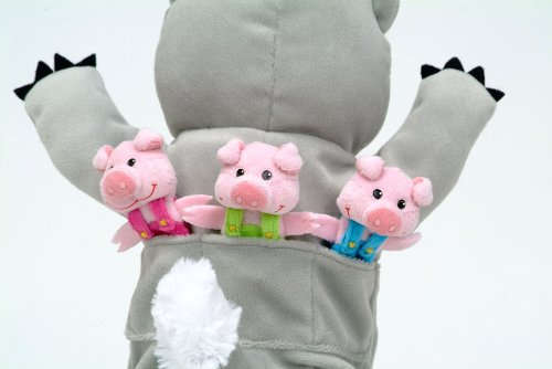 Big Bad Wolf & 3 Little Pigs Tellatale Hand Puppet