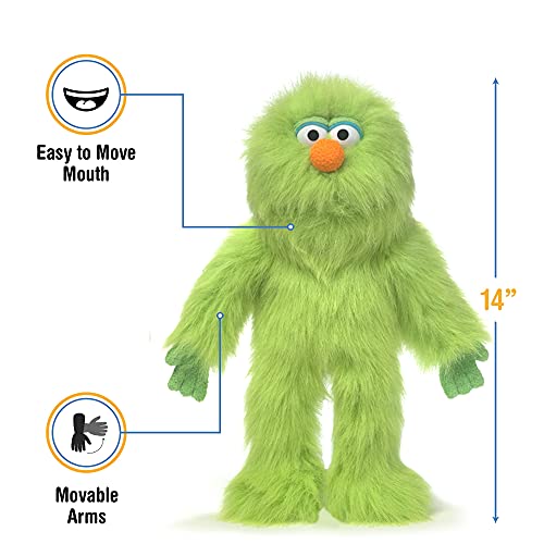Green Monster, Hand Puppet, by Silly Puppets, 35cm