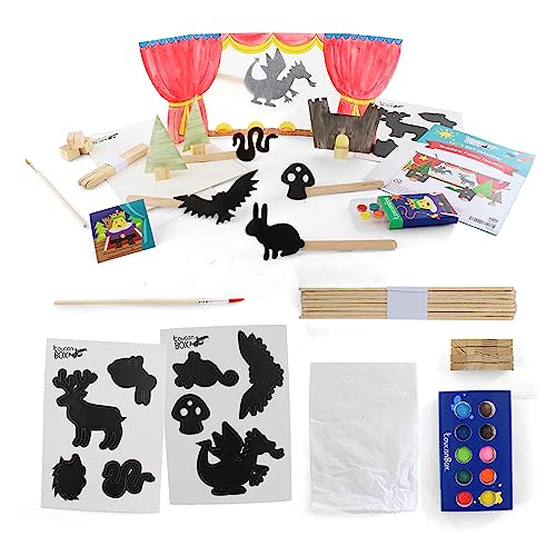 toucanBox Forest Theatre & Stick Puppet Craft Kit | Kids' Theatre Stage & Forest Arts & Crafts Set | Childrens DIY Sensory, Creative & Development Activity with All Materials & Instructions | Ages 3-8