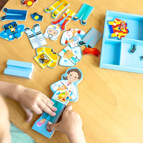 Melissa & Doug 15164 Magnetic Pretend Play - Julia | Pretend Play Toy | Cognitive Skills | 3+ | Gift for Boy or Girl, Multicolor, 29.72 cm*3.05 cm*21.59 cm