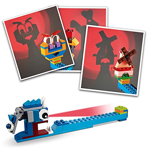 LEGO 11009 Classic Bricks and Lights Shadow Puppet Theater Set with Light Bricks, Creative Fun for 5 Year Old