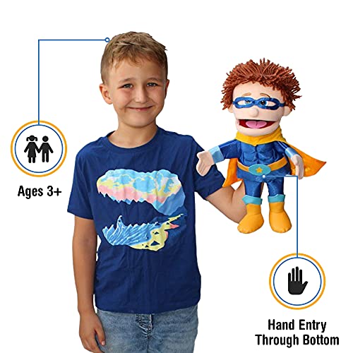 SiLLy puppets Superhero, Peach Boy, Hand Puppet, 40cm