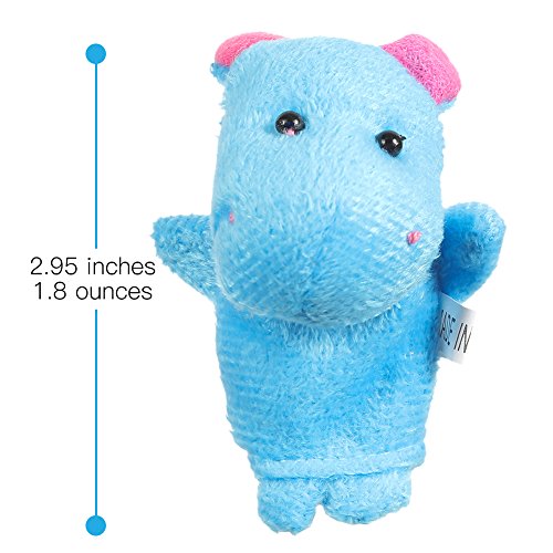 Acekid Animal Finger Puppets, Kids Finger Puppet Theater, Hand Puppet Party Favors Kids Birthday (10pcs)