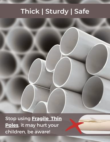 Wonder Space Large Minimal Indian Kids Play Tent - Sturdy Durable Playhouse Thick PVC Natural Canvas Indoor Outdoor Teepee Play House - Neutral Beige Color for Children Boys & Girls