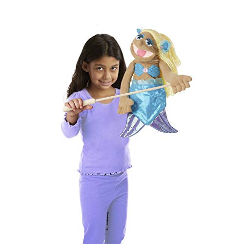 Melissa & Doug Mermaid Hand Puppet | Puppets & Theatres | Age +2 years | Gift for Boy or Girl