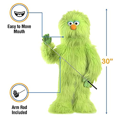 Green Monster Puppet, Full Body Ventriloquist Style Puppet, 70cm