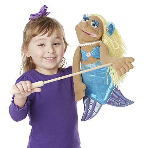 Melissa & Doug Mermaid Hand Puppet | Puppets & Theatres | Age +2 years | Gift for Boy or Girl