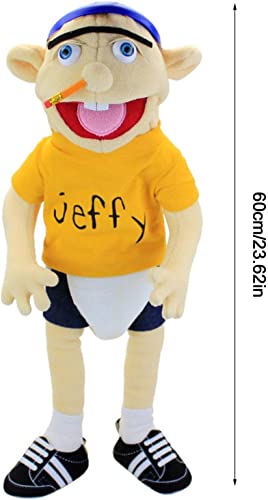 Jeffy Puppet Plush Toy Doll, 60cm Hand Puppet,Mischievous Funny Puppets Toy With Working Mouth, For Birthday Christmas Halloween Party Teaching Preschool