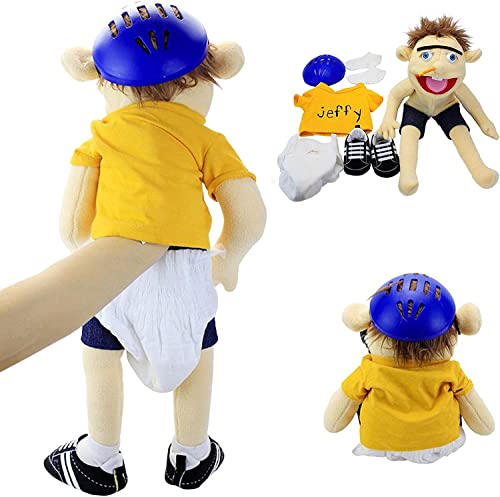 Jeffy Puppet Plush Toy Doll, 60cm Hand Puppet,Mischievous Funny Puppets Toy With Working Mouth, For Birthday Christmas Halloween Party Teaching Preschool