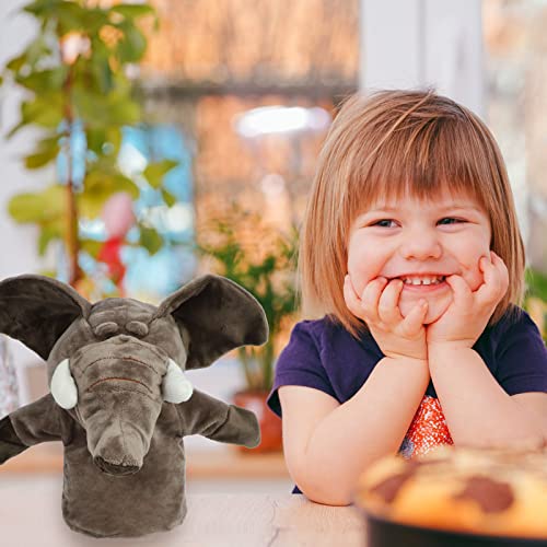 Sunallwell Hand Puppets for Kids, 4 Packs Sooty and Sweep Puppets, Animal Puppets for Children Toddlers Boys Girls (Big Movable Mouths)
