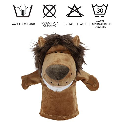 Sunallwell Hand Puppets for Kids, 4 Packs Sooty and Sweep Puppets, Animal Puppets for Children Toddlers Boys Girls (Big Movable Mouths)