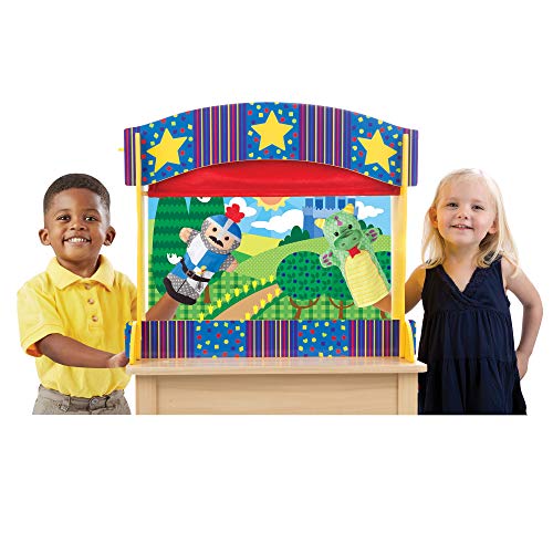 Melissa & Doug Tabletop Puppet Theater - Sturdy Wooden Construction
