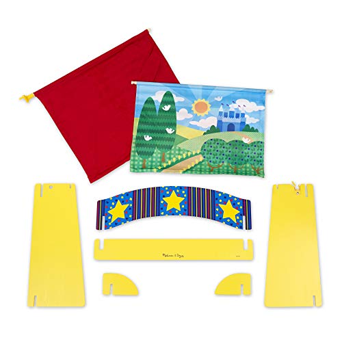 Melissa & Doug Tabletop Puppet Theater - Sturdy Wooden Construction