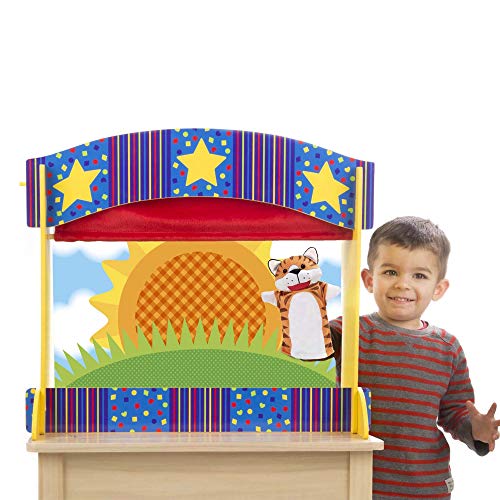 Melissa & Doug Tabletop Puppet Theater - Sturdy Wooden Construction