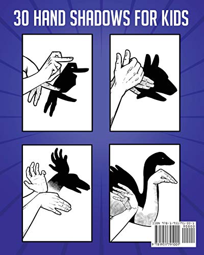 Hand Shadows Activity Book For Kids: 30 Easy To Follow Illustrations