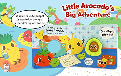 Little Avocado’s Big Adventure (Finger Puppet Board Book with Avocado puppet for ages 0 and up)