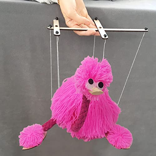 Loupsiy Bird Puppet With Strings | Ostrich String Puppet,String Doll Outdoor and Home Play Animal Puppets Hand Marionette for Kids