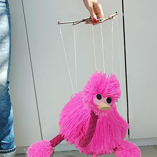 Loupsiy Bird Puppet With Strings | Ostrich String Puppet,String Doll Outdoor and Home Play Animal Puppets Hand Marionette for Kids