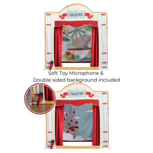 Haus Projekt Large Play Tent Theatre, Indoor Outdoor Kids Play Tent, House or Garden Tent, Pretend Play Theater Play House for Children, Girls and Boys Extra Large Playhouse, Birthday Gift for Kids