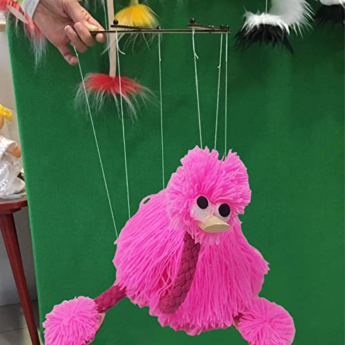 Loupsiy Bird Puppet With Strings | Ostrich String Puppet,String Doll Outdoor and Home Play Animal Puppets Hand Marionette for Kids