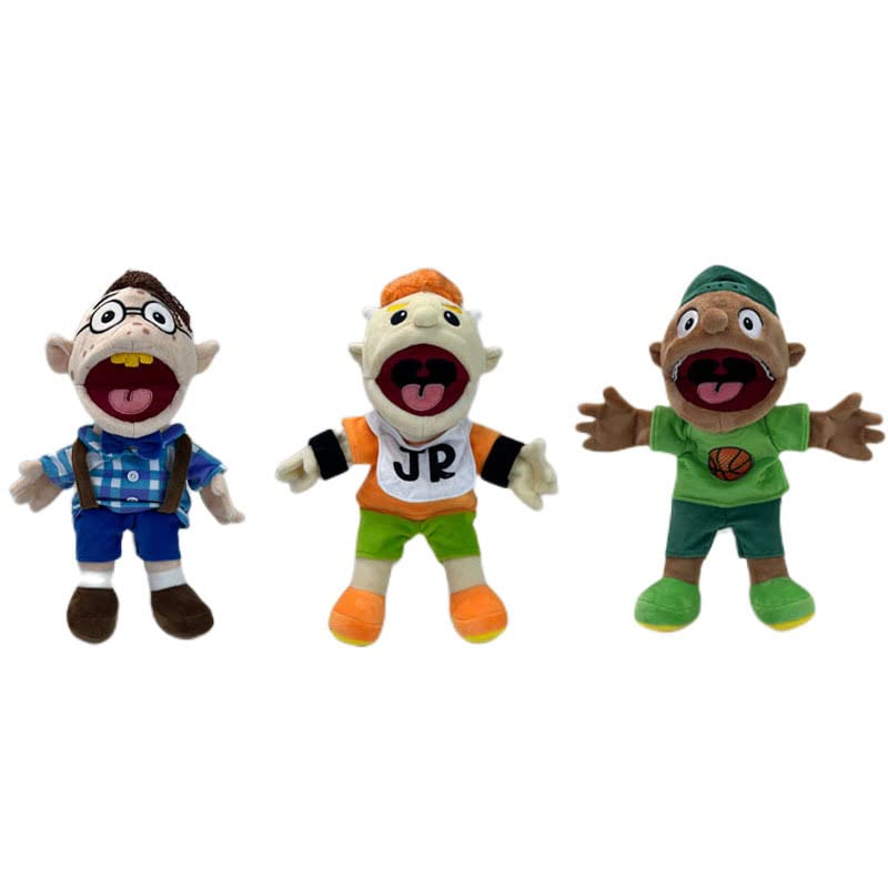 Jeffy Soft Plush Hand Puppet Toys for Playhouse,Prank Funny Puppet Toys with Working Mouth, Puppet Toys Gift for Kids puppet uk