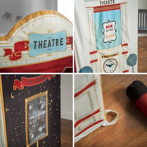 Haus Projekt Large Play Tent Theatre, Indoor Outdoor Kids Play Tent, House or Garden Tent, Pretend Play Theater Play House for Children, Girls and Boys Extra Large Playhouse, Birthday Gift for Kids