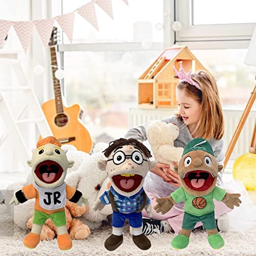 Jeffy Soft Plush Hand Puppet Toys for Playhouse,Prank Funny Puppet Toys with Working Mouth, Puppet Toys Gift for Kids puppet uk