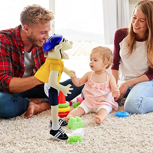 LOVOICE Jeffy Soft Plush Toy Hand Puppet for Play House, Mischievous Funny Puppets Toy with Working Mouth,Kid's Gift for Birthday Christmas Halloween Party Teaching Preschool