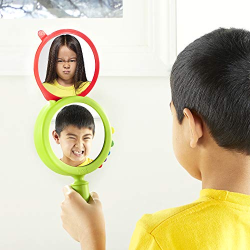 Learning Resources 91294 See My Feelings Social Emotional, Sensory Toys for Toddler Learning, Anxiety Relief, Mindfulness, Unbreakable Mirror for Kids (Pack of 1), 20 cm H x 10cm W