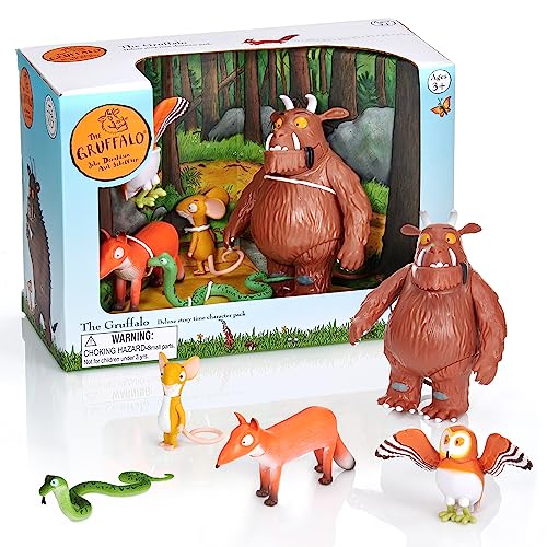 The Gruffalo Story Time Family Pack New Edition | Official Toy Characters Play Set from The Best-selling Julia Donaldson and Axel Scheffler Childrens Books and Films