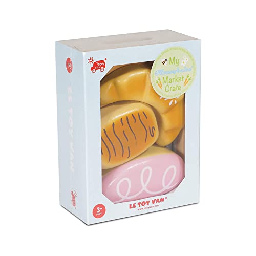Le Toy Van Honeybake Wooden Bakers Basket Market Crate