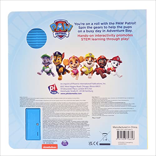 PAW Patrol - Rev and Roll! - A STEM Gear Sound Book - PI Kids (Play-A-Sound): A Stem Gear Book