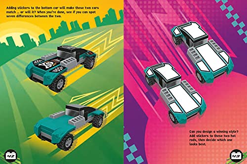 LEGO® Build and Stick: Custom Cars (Includes LEGO® bricks, book and over 260 stickers)