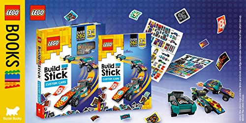 LEGO® Build and Stick: Custom Cars (Includes LEGO® bricks, book and over 260 stickers)