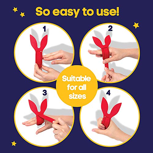 Kipod Hand Shadow Puppets Bracelets Kit – 6 Kids Wristbands with Animal Shapes to Create Fun Shadow Theatre Creatures for Open-Ended, Imaginative Play – Waldorf Toys for Kids Age 3+