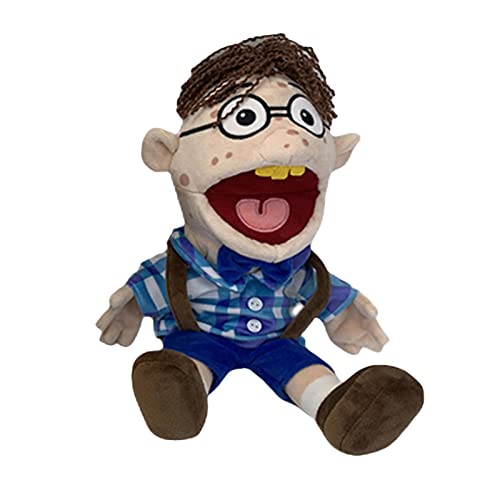 Fulenyi Jeffy Puppet Plush Toy Doll, Jeffy Feebee Puppet Plush SML Toy, Soft Stuffed Hand Puppet Prank Plush Toy, Silly Ventriloquist Hand Puppets For Kids Party Favors Gift