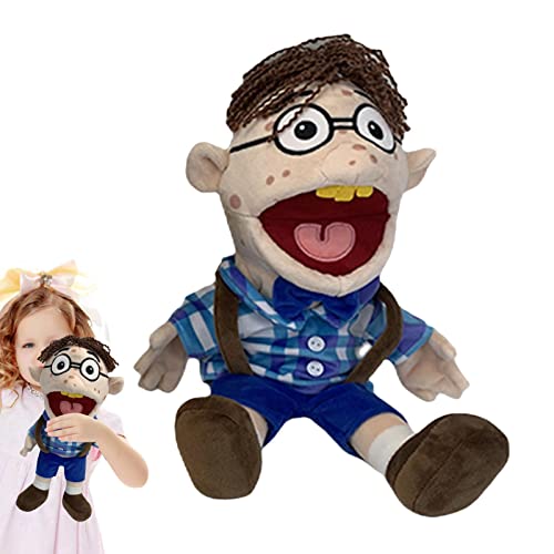 Fulenyi Jeffy Puppet Plush Toy Doll, Jeffy Feebee Puppet Plush SML Toy, Soft Stuffed Hand Puppet Prank Plush Toy, Silly Ventriloquist Hand Puppets For Kids Party Favors Gift