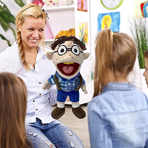 Fulenyi Jeffy Puppet Plush Toy Doll, Jeffy Feebee Puppet Plush SML Toy, Soft Stuffed Hand Puppet Prank Plush Toy, Silly Ventriloquist Hand Puppets For Kids Party Favors Gift