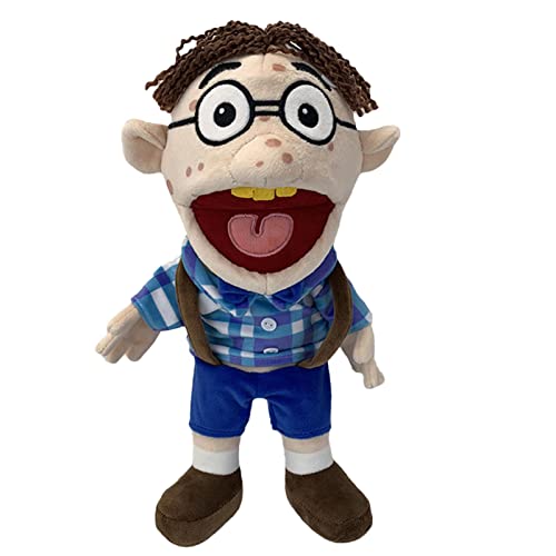 Fulenyi Jeffy Puppet Plush Toy Doll, Jeffy Feebee Puppet Plush SML Toy, Soft Stuffed Hand Puppet Prank Plush Toy, Silly Ventriloquist Hand Puppets For Kids Party Favors Gift