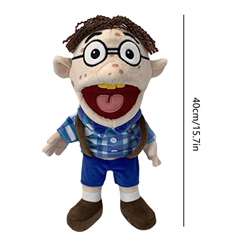Fulenyi Jeffy Puppet Plush Toy Doll, Jeffy Feebee Puppet Plush SML Toy, Soft Stuffed Hand Puppet Prank Plush Toy, Silly Ventriloquist Hand Puppets For Kids Party Favors Gift