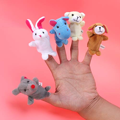 BESPORTBLE 10pcs Finger Puppets, Animal Finger Puppets from Zoo, Farm, Pet, and Sea Cute Finger Doll Props Figures Novelty Toys Gift Animals Finger Puppets Set for Kids