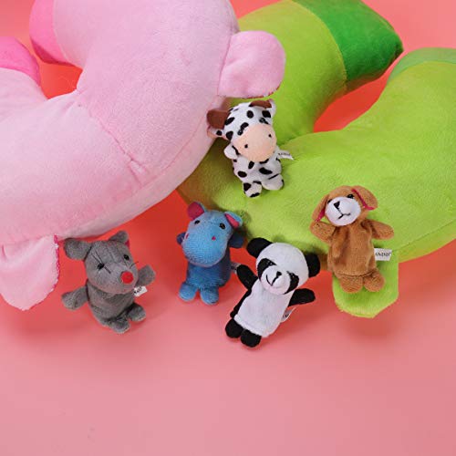 BESPORTBLE 10pcs Finger Puppets, Animal Finger Puppets from Zoo, Farm, Pet, and Sea Cute Finger Doll Props Figures Novelty Toys Gift Animals Finger Puppets Set for Kids