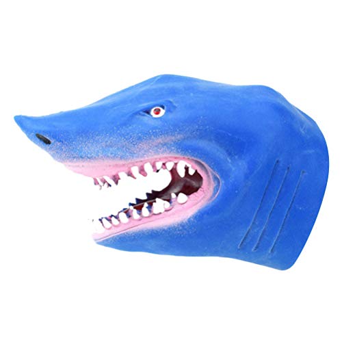 TOYANDONA 1pcs Rubber Shark Glove Puppet Shark Hand Puppet FBeach & Bath Toy Role Play Toy Hand Puppet Toy Sensory Toys for Children Toddler Kids